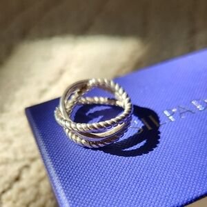 Silpada Silver Rope Design Ring